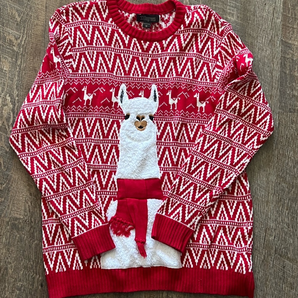 Llama Christmas Sweater
